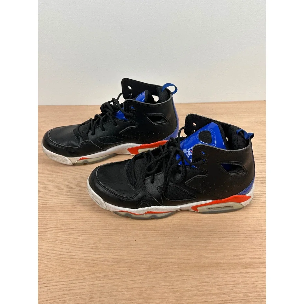 Jordan Flight‎ 45 High Black Blue Orange Youth Sneakers Shoes Size 7Y